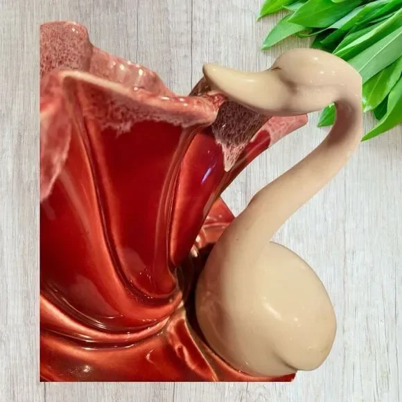 Vintage MCM Swan Console Planter Lamp USA Hard to Find - Picture 5 of 10